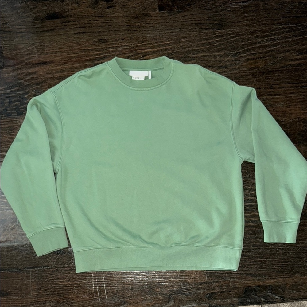 H&M Men's, Size Large, Green, Crewneck, Sweatshirt.